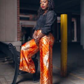 TieDye Silk Pant