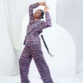 QUEEN Women Tiedye Plisse Oversized Two-piece Lounge Set