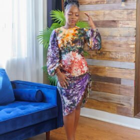Chi - Drawstring- Dress